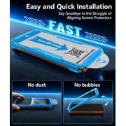 UYGDUY-3 Pack for iPhone 17 Pro Max Screen Protector 6.9 inch, [TOP 9H+ Hardness][12FT Drop Tested] HD Clear Tempered Glass, Easy Installation, Full Coverage, Sensitive Touch, Bubble Free