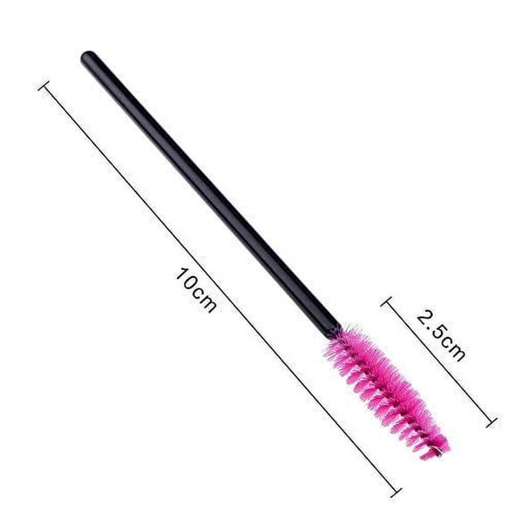 UYGDUY-300PCS Eyelash Brush, Disposable Mascara Wands Applicator Makeup Tools, Eyebrow Spoolies Brush for Eyelash Extensions and Brow (Red)