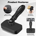 thumbnail image 1 of UYGDUY-3PCS Cat Grooming Supplies, Cat Brush & Nail Clipper/Trimmer & Flea Comb for Shedding Indoor Cats Essentials Stuff Accessories (Black), 1 of 4