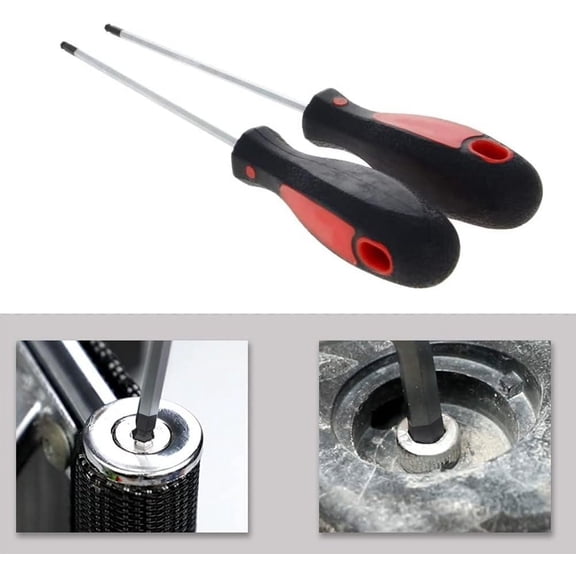 UYGDUY-3mm x 100mm Ball Head Precision Screwdriver Hex Design Wrench Hand Tool 2Pcs