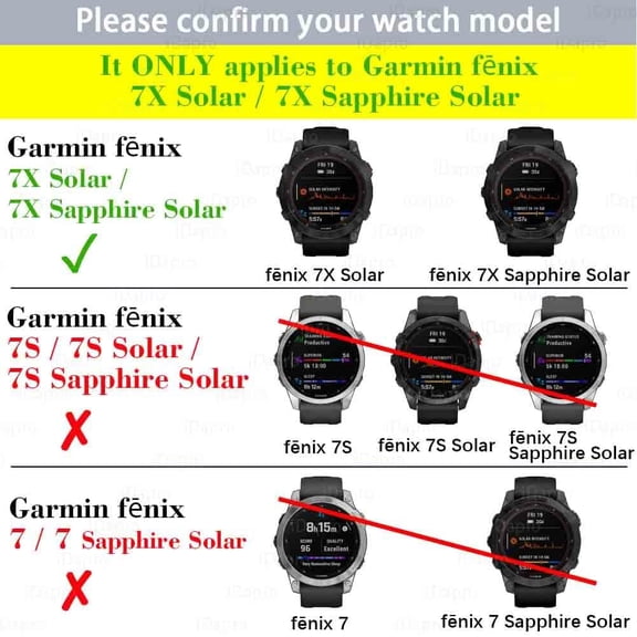 UYGDUY-[4+4 Pack] Screen Protector for Garmin Fenix 7X /7X Pro Solar/Sapphire Solar Smartwatch with Silicone Anti-dust Plugs, 9H Tempered Glass Protection Kit in Reusable Storage Case, Anti-Scratch,