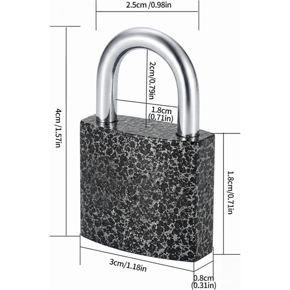 UYGDUY-4 Pcs Small Keyed Padlocks with Keys, Pad Locks,Solid Brass Padlock with Key, Lockers Locks with Same Keys for Toolbox, Sheds, Storage Unit, Gym, Fence, Lockers Padlocks