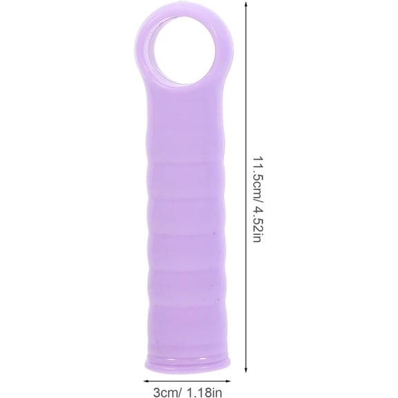 UYGDUY-4Pcs Mop Handle End Caps Plastic Replacement Grips for Mop Rods Broom Poles Dustpan Rod Handles Household Cleaning Accessories 4.52X1.18X0.98In