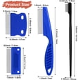 thumbnail image 1 of UYGDUY-5 Pieces Dog Eye Combs Tear Stain Remover Combs Pet Grooming Comb for Small Dogs Gently Removing Eye Mucus and Crust (Blue, Black), 1 of 4
