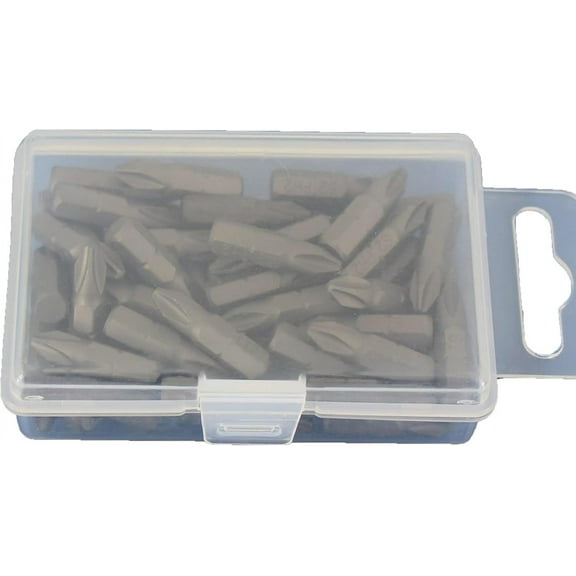 UYGDUY-50 pc PH2 Phillips #2 Screwdriver Impact Ready 1 Inch Length Insert Bits Hex Shank with Quick Release Slot