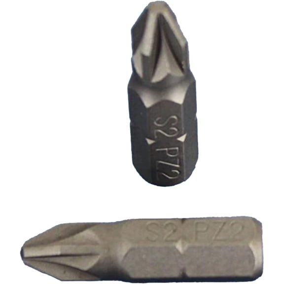UYGDUY-50 pc PZ2 Pozi #2 Screwdriver Impact Ready 1 Inch Length Insert Bits Hex Shank with Quick Release Slot