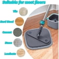 thumbnail image 1 of UYGDUY-6 Pack Microfiber Mop Head Replacement, Compatible with True & Tidy SPIN-800 TrueClean Mop M16 Spin Mop, Square Microfiber Mop Pads, Grey, Microfiber, Felt, 1 of 4