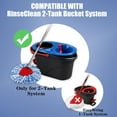 thumbnail image 1 of UYGDUY-6 Pack Spin Mop Heads Replacements Compatible for O ceda RinseClean 2 Tank System, Microfiber Mop Refills Head for 4.33in Core,Easy to Replace and Deep Cleaning, 1 of 4