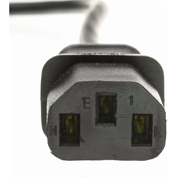 UYGDUY-6 feet Computer/Monitor Power Extension Cord, C13 Female to C14 Male Plug, 3 Pin, 18 AWG, SVT, 10 Amp, Power Extension Cable for PC/Monitor, C13 to C14 Power Extension Cord, Black