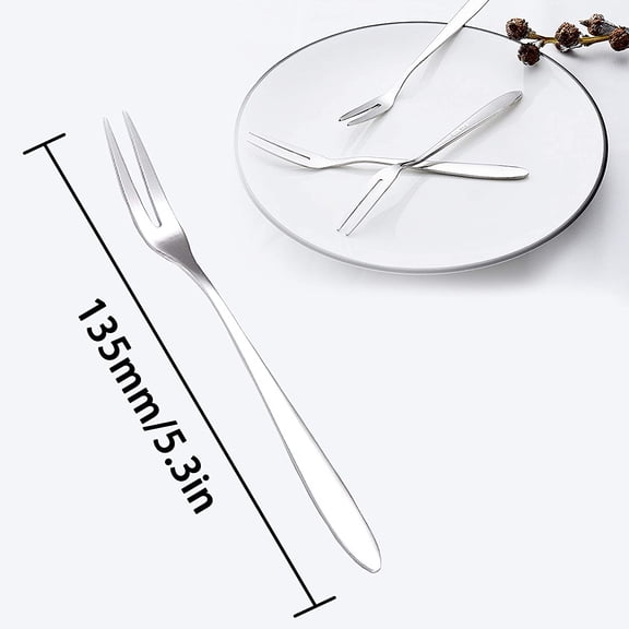 UYGDUY-6Pcs Professional Escargot Forks, Mini Forks for Oyster and Shellfish, Appetizers Tasting Forks, Cocktail Fruit Forks