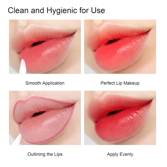 UYGDUY-700 Disposable Lip Brush Lip Applicators Makeup Applicators Lipstick Brush Makeup Brushes & Tools Lip Wands Makeup Artist Kit Essentials Beauty Tools White