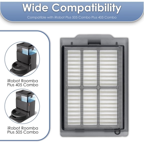 UYGDUY-(8 Pack) Plus 505 Combo Replacement HEPA Filters Compatible with iRobot Plus 505 Combo robot + AutoWash dock/Plus 405 Combo Robot Vacuum, Upright Filter, Vacuum Filters