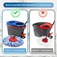 thumbnail image 1 of UYGDUY-8 Pack RinseClean Spin Mop Replacement Head Refills with 1 Rotating Mop Base Compatible with O Ceda RinseClean 2 Tank System, Blue Microfiber Mop Refills for Floor Cleaning, 1 of 4