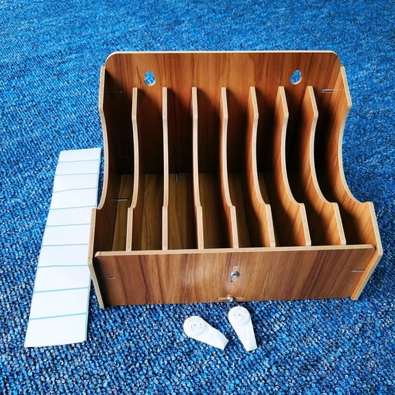 UYGDUY-8-Tier Upgraded 6 Inch Sandpaper Organizer, Sandpaper Storage Holder Fit for Sanding Discs 6 Inch, Woodworking Tool Box Organizers and Storage Rack (Excluding Sandpaper), 1 Pack