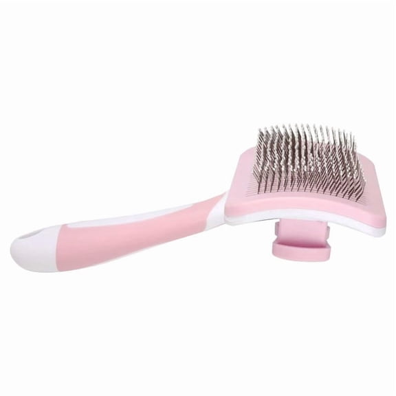 UYGDUY-A Cute Pet Self Cleaning Slicker Brush for Small Dogs, Cats and Rabbits, Used for Hair Removal, Massage and Grooming, Combining Elegance and Practicality