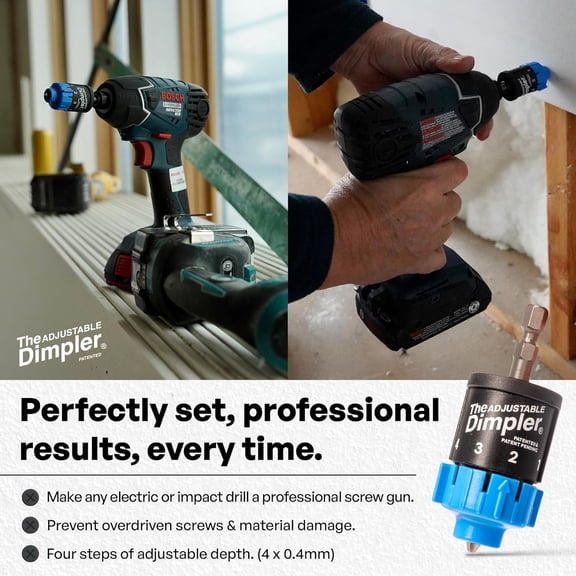 UYGDUY-Adjustable  - Drywall Bit & Screw Gun Attachment, Converts Drill into Drywall Screw Gun or Deck Screwdriver, Magnetic Bit Holder for Fast, Accurate Installation