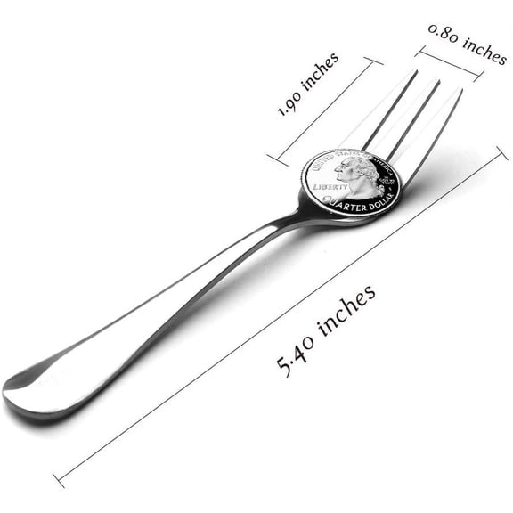 UYGDUY-Appetizer Small Forks Set of 12, 5.4 Inches, Dessert Forks Stainless Steel, 3-Tine Portable Cocktail Salad Fruit Forks for Party Travel
