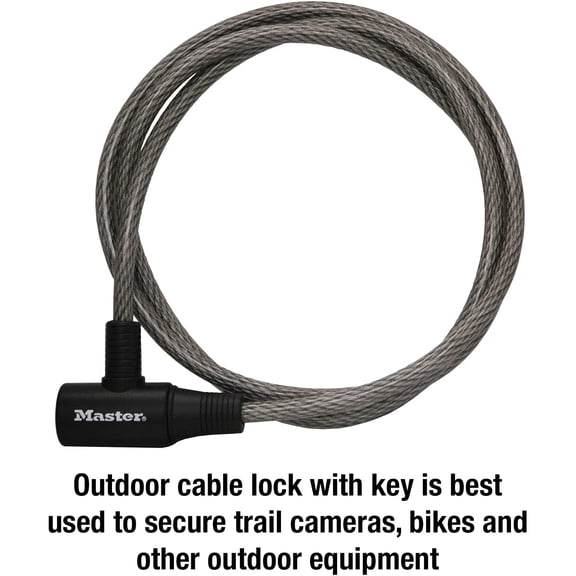 UYGDUY-Bike Cable Lock, Keyed Bike Lock, 6 ft. Long, 8154DPF