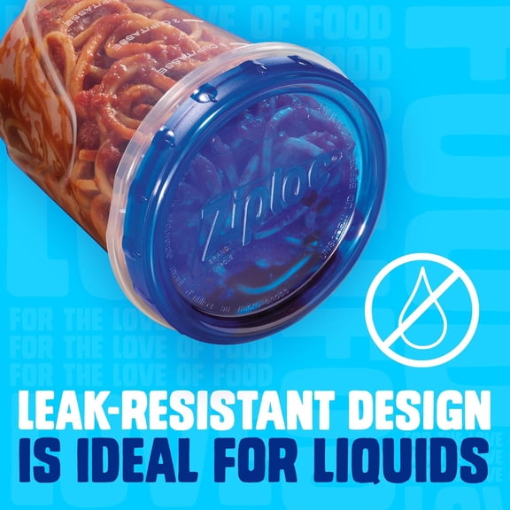 UYGDUY-Brand Twist n Loc Food Storage Containers, Leak Resistant Design, Medium Round, 6 count