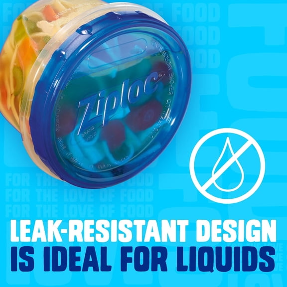 UYGDUY-Brand Twist n Loc Food Storage Containers, Leak Resistant Design, Small and Medium Round, Variety Pack, 5 count