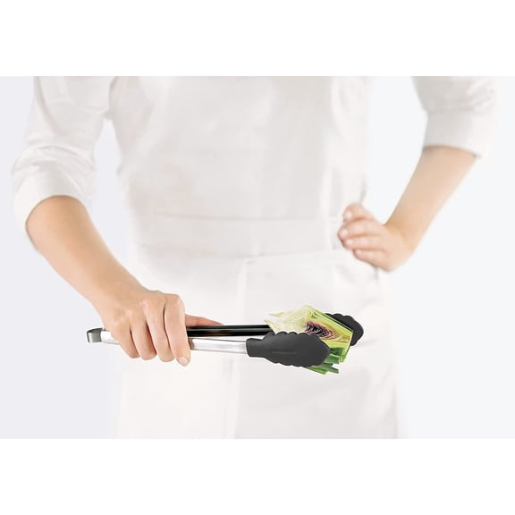 UYGDUY-CUISIPRO Silicone Tong 9.5" Black