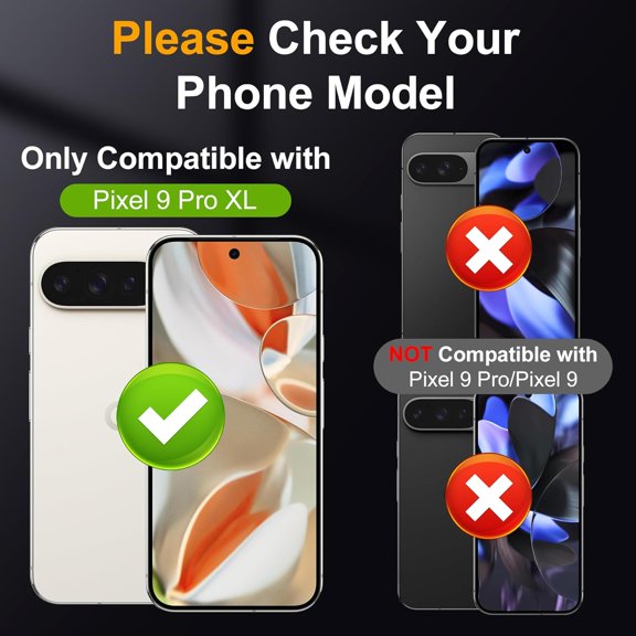 UYGDUY-Camera Lens Protector for Google Pixel 9 Pro XL 2024 (Not for 9 Pro), [Metal Full Coverage] Tempered Glass Screen Protector Pixel 9 Pro XL Camera Cover Accessories Case Friendly (Silver)
