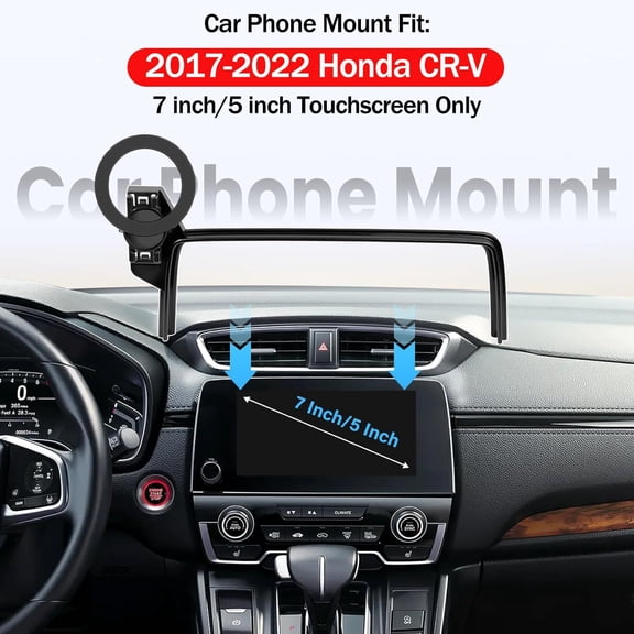 UYGDUY-Car Phone Mount for Honda CR-V 2017-2022, Fits 5/7-Inch Touchscreen Only, for MagSafe Magnetic Car Phone Holder Screen Fixed Clip, Honda CR-V Accessories