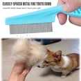 thumbnail image 1 of UYGDUY-Cat & Dog Grooming Set - Fine Tooth Comb for Removing Dandruff Flakes & Hair (Blue), 1 of 4