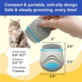 thumbnail image 1 of UYGDUY-Cats & Dogs Grooming Eye Comb Stainless Steel Deshedding Brush with Rounded Teeth for Shedding Flea Comb for Long & Short Haired Pets, 1 of 4