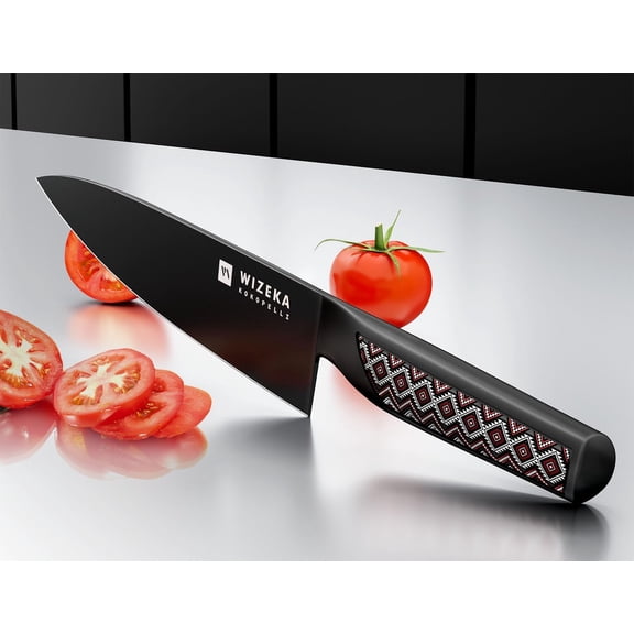 UYGDUY-Chef Knife: 8 Inch: Extreme Sharp Kitchen Knife: Full Tang High Carbon Stainless Steel: Chef's knife with Ergonomic Handle with Unique Patterns,Kokopelli Series