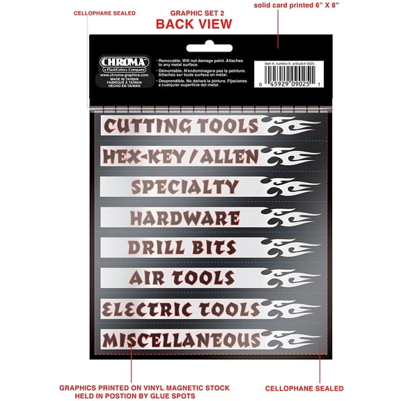 UYGDUY-Chroma 9025 Toolbox Magnet, Silver