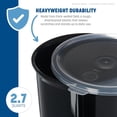 thumbnail image 1 of UYGDUY-Classic Round Storage Container Crock with Lid for Kitchen, Restaurants, Home, Plastic, 2.7 Quarts, Black, 1 of 4