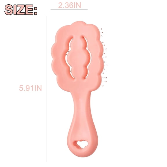 UYGDUY-Cloud Shape Small Dog Grooming Brush - Soft Pin Brush for Gentle Detangling & Massage Puppy Hair Comb for Maltese, Shih Tzus, Yorkies, and Puppies, Pink
