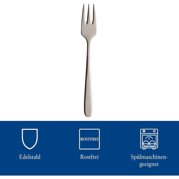 UYGDUY-Daily Line Collection Cake Forks, 6-Piece Set, 18/10 Stainless Steel, 5.75 x 1 in