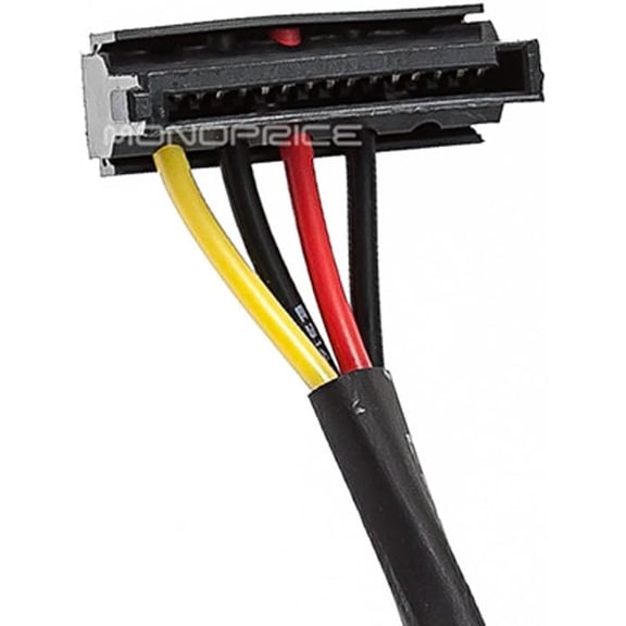UYGDUY-Data Cable - 2 Feet - 4-pin MOLEX Male to 4X 15-pin SATA II Female Power Cable (Net Jacket)