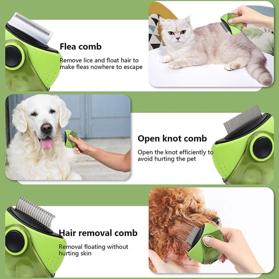 UYGDUY-Deshedding + Dematter + Pin Brush 3 in 1 Grooming Brush Tool for Small Dogs & Cats