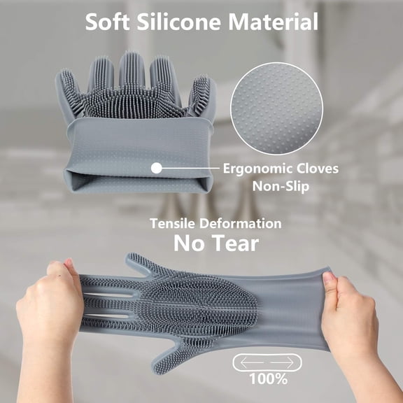 UYGDUY-Dog Bath Glove - Dog Brush, Grooming Glove, Dog WASH Glove, Dog&CAT DESHEDDING Glove 1 Pack