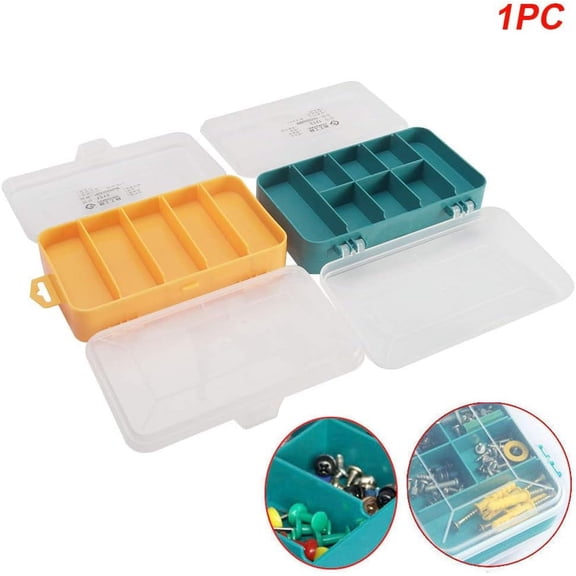 UYGDUY-Double-Side Hardware Box Storage,Excellent for Screws Nuts and Bolts,Multi Compartment Tool Box Storage Organiser Tray