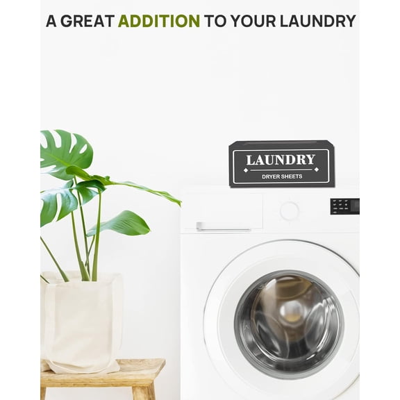 UYGDUY-Dryer Sheet Holder Dispenser Container, Space Saving Laundry Room Organization and Storage, Farmhouse Laundry Dryer Sheets Holder for Laundry Room Decor, Fabric Softener Dispenser Containers,