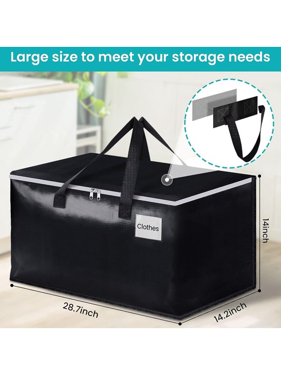 -Extra Large Moving Boxes-Moving Bags with Zipper, Carrying Handles and Tag Pocket-Moving Supplies for Space Saving-Totes for Storage-for moving, Storage, Camping and Travel 93L-2 Pack