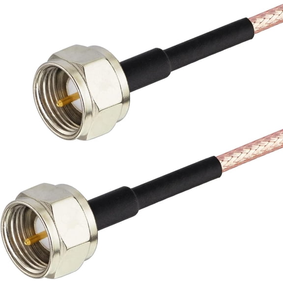 UYGDUY-F-Type 75 Ohm 6ft Coax Cable for TV, Modem, Tuner, High-Speed Internet, Wireless Router, Digital TV, Satellite Extension