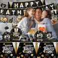 thumbnail image 1 of UYGDUY-Fathers Day Tableware,178pcs Father's Day Party Supplies Include Father's Day Napkins and Plates Cups Tablecloth Banner Hanging Swirls Fathers Day Decorations for Party,serves 24, 1 of 2