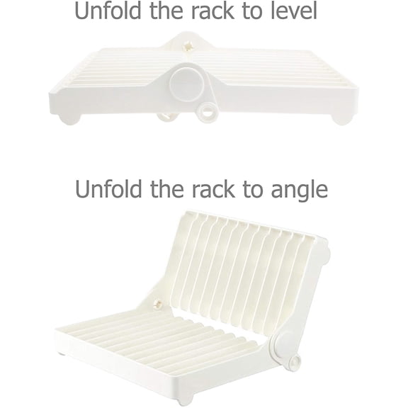 UYGDUY-Foldable Drying Rack for Vegetable Fruit and Tableware, Kitchen Sink Organizer