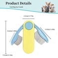 thumbnail image 1 of UYGDUY-Foldable Dual-Head Tear Stain Remover Eye Comb for Small Dogs Cats Hamsters Grooming Tool, Fit Yorkie, Shih Tzu, Maltese, Poodle, Cockapoo Puppy Essentials, Flea Brush (Green), 1 of 4