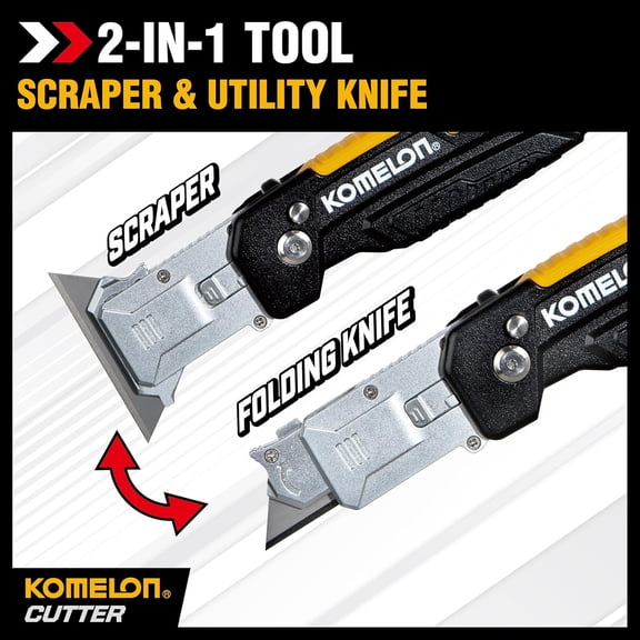 UYGDUY-Folding 2-N-1 Utility Knife & Scraper
