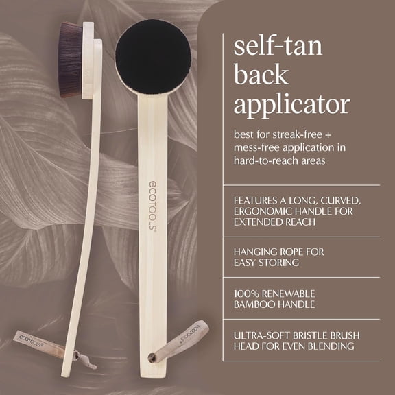 UYGDUY-Good Tan Self-Tan Back Applicator, Long Handle Back Brush For Controlled Sunless Tanning, Eco Friendly, Vegan & Cruelty Free, 1 Count