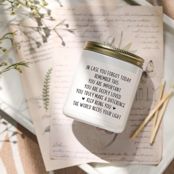 UYGDUY-Inspirational Gifts for Women - You are Important Candle, Birthday, Encouragement, Get Well Soon, Cheer Up Gifts for Friend, Bestie, Sister, Coworker, 7oz Soy Wax Scented Candle