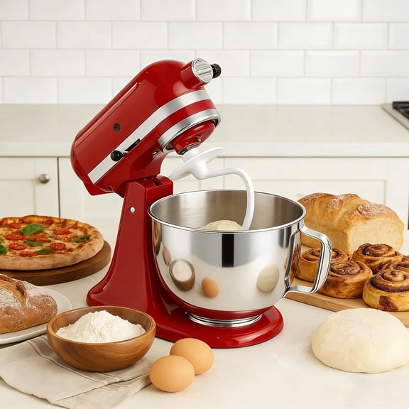 UYGDUY-K45DH Coated Dough Hook for KitchenAid 4.5-5QT Tilt-Head Stand Mixers, Dishwasher Safe, Dough Hook Attachment - Efficient Kneading for Bread, Pizza, Pasta, Cookies