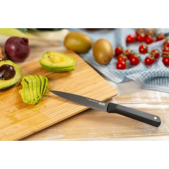 UYGDUY-KUHN RIKON ICED Utility Knife 5.12 Inch, Ice Hardened German Stainless Steel, Razor Sharp Titanium Coated Blade, Precision Everyday Kitchen Knife