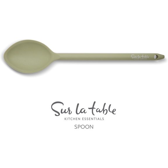 UYGDUY-Kitchen Essential Mealcraft Silicone Kitchen Spoon - Juniper Green
